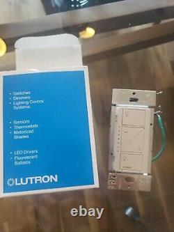 LUTRON PD-6WCL-WH-R Lighting Dimmer Switch White LOT OF 8 USED WORKING