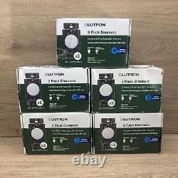 LUTRON RCL-153PNL-WH-3 LED DIMMER WHITE 3-PACK Lot Of 5 Box