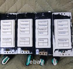 LUTRON RRD-W4S-LA RadioRa2 4-Scene Wall-Mount Designer Keypad with Raise/Lower