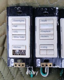 LUTRON RRD-W4S-LA RadioRa2 4-Scene Wall-Mount Designer Keypad with Raise/Lower