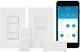 Lutron Smart Wireless Lighting Dimmer Switch With Wall-mount Starter Kit, White