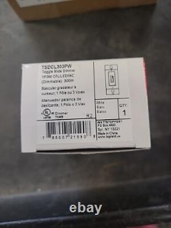 LeGrand Watt Stopper Eaton Side Dimmer CFL/LED S/P / 3-WAY 300W WHITE NEW (24)