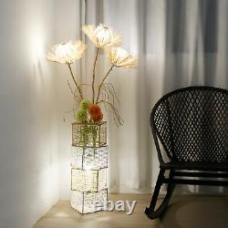 Led Floor Lamp Hand-Woven Floor Standing Accent Lamp Hotel Home Living Room USB