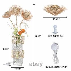 Led Floor Lamp Hand-Woven Floor Standing Accent Lamp Hotel Home Living Room USB