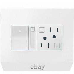 Legrand APCB6W2 Control Box with Paddle Dimmer and 15A GFCI White