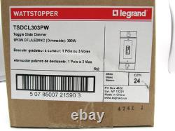 Legrand TSDCL303PW Toggle Slide Dimmer Box of 24