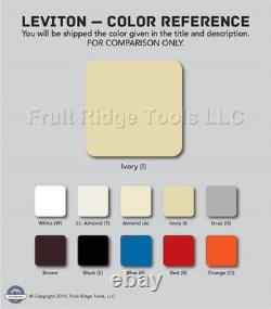 Leviton 6611-PI Decora Slide Light Dimmer Switch Low Voltage Ivory 600VA 10-Pack
