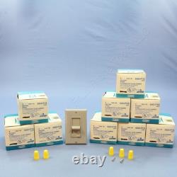 Leviton 6663-P1G Gray Fluorescent Dimmer Switches 2-12 Bulbs! 480W 120V 10-Pack