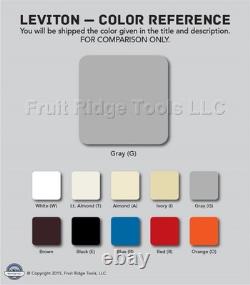 Leviton 6663-P1G Gray Fluorescent Dimmer Switches 2-12 Bulbs! 480W 120V 10-Pack