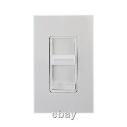 Leviton 71111-w Renoir Magnetic Low Voltage Slide Dimmer, 120v, 1000va, White