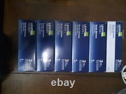 Leviton Decora+ 6-Pack Rocker Dimmers with Slide Bar-(DSL06-3PW) Brand New