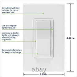 Leviton Decora Smart Dimmer Switch 0-10V White Wi-Fi Matter