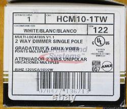 Leviton HCM10-1TW 1000 Watt X-10 Scene Capable Dimmer, Two Way Comms, NEW