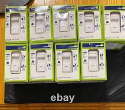 Leviton IP710-DLZ Slide Dimmer White (Pack of 9 Switches)