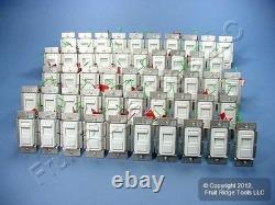 Leviton IPE04-10W White Unlighted Decora Light Dimmer Switches Low Voltage 50pcs