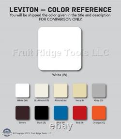 Leviton IPE04-10W White Unlighted Decora Light Dimmer Switches Low Voltage 50pcs