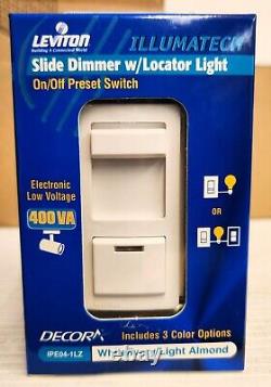 Leviton IPE04-1LZ Electronic Low Voltage Dimmer with LED Locator (Lot of 10)