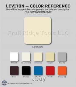 Leviton TPX10-1LA Almond Mark10 Fluorescent Touch Light Dimmer Switch 1000VA 5pk