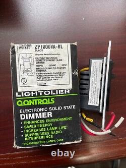 Lightolier Controls Dimmer ZP1000VA-BL BLACK LOW VOLTAGE DIMMER NEW ZP-1000-VA