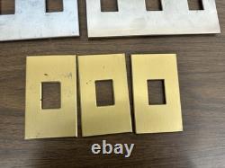 Lot (1) Lutron Faceplates Gold/Bronze Silver Color Dimmer