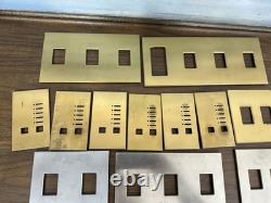 Lot (1) Lutron Faceplates Gold/Bronze Silver Color Dimmer