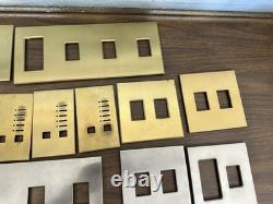 Lot (1) Lutron Faceplates Gold/Bronze Silver Color Dimmer