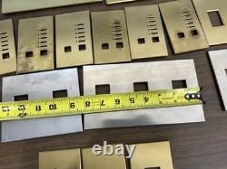 Lot (1) Lutron Faceplates Gold/Bronze Silver Color Dimmer
