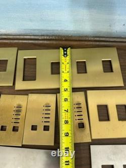 Lot (1) Lutron Faceplates Gold/Bronze Silver Color Dimmer