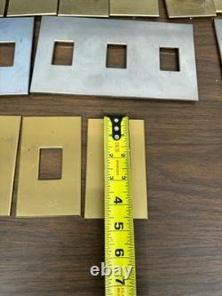 Lot (1) Lutron Faceplates Gold/Bronze Silver Color Dimmer