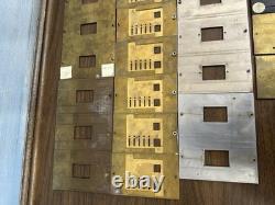Lot (1) Lutron Faceplates Gold/Bronze Silver Color Dimmer