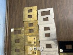 Lot (1) Lutron Faceplates Gold/Bronze Silver Color Dimmer