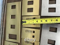 Lot (1) Lutron Faceplates Gold/Bronze Silver Color Dimmer