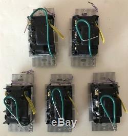 Lot (5) New Lutron Homeworks HWD-8ANS-LA Light Switch 8 Amp