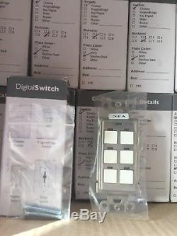 Lot Of 15 LC&D Lighting Controls Chelsea 6 Button Digital Light Switch