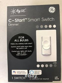 Lot Of 5 C-Start Smart Switch Dimmer by GE for all Bulbs Works With Alexa Google