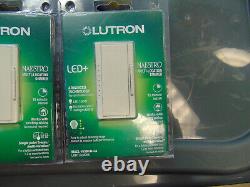 Lot of 10 Lutron MACL-153MLH-LA Maestro Dimmer Light Almond