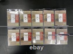 Lot of 10 Lutron Skylark SFSQ-FH-WH 3-Speed Fan Control White