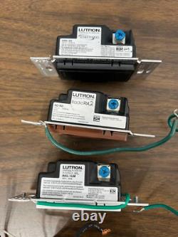 (Lot of 13) Lutron Homeworks Dimmer Switches Mixed Models And Colors