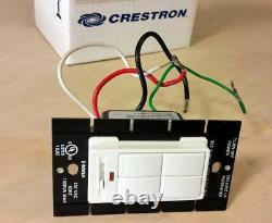 Lot of 3 Crestron CLW-DIM4RFW-S Engraved 1000 VA 120VAC Dimmer Switches