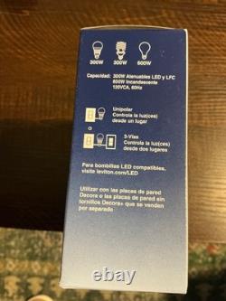 Lot of 3-Leviton Decora+ 3-Pack Rocker Dimmers with Slide Bar DSL06-3PW, 9 total
