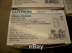 Lot of (4) Lutron PD-6ANS-WH Wireless Smart Lighting Switch