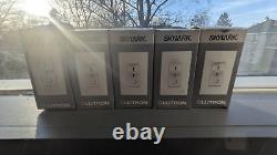 Lot of 5 Lutron SELV-300P-IV 300W single pole Preset-Dimmer Ivory