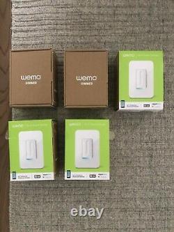 Lot of 5 open/working Wemo Dimmer Wifi Smart Light Switch