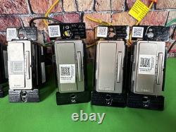 Lot of 7 used Legrand Radiant WWRL50 Smart Dimmer Silver/Gray