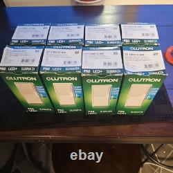 (Lot of 8) ST-PRO-N-SW Lutron Sunatta Pro LED Dimmer White