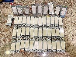 Lot of Leviton White 1-Pole Switches, Dimmers, Motion Sensor. Lot of 46