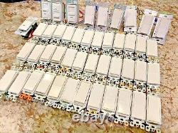 Lot of Leviton White 1-Pole Switches, Dimmers, Motion Sensor. Lot of 46
