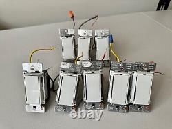 Lot of Lightolier Onset Dimmers OS600 (5) and Remotes OSR (3) White