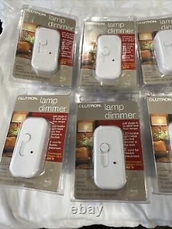 Lutron 300 Watt Plug-In Lamp Dimmer, White. New In Box. LC-300NLH-WH Lot Of 8