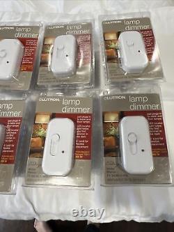 Lutron 300 Watt Plug-In Lamp Dimmer, White. New In Box. LC-300NLH-WH Lot Of 8